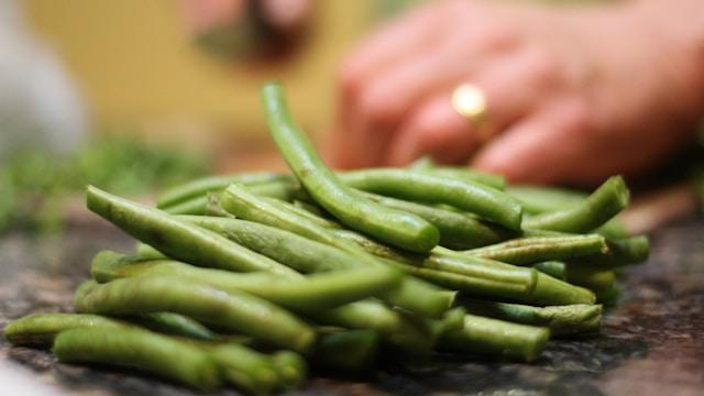 haricots verts cuits