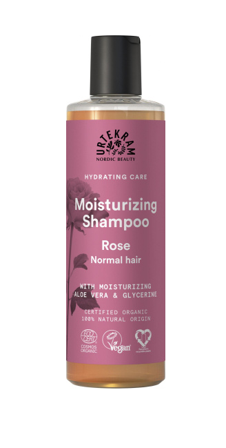 Flacon rose shampoing à la rose Urtekram
