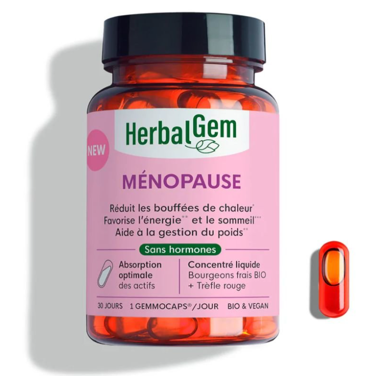 Flacon GEMMOCAPS Herbalgem ménopause