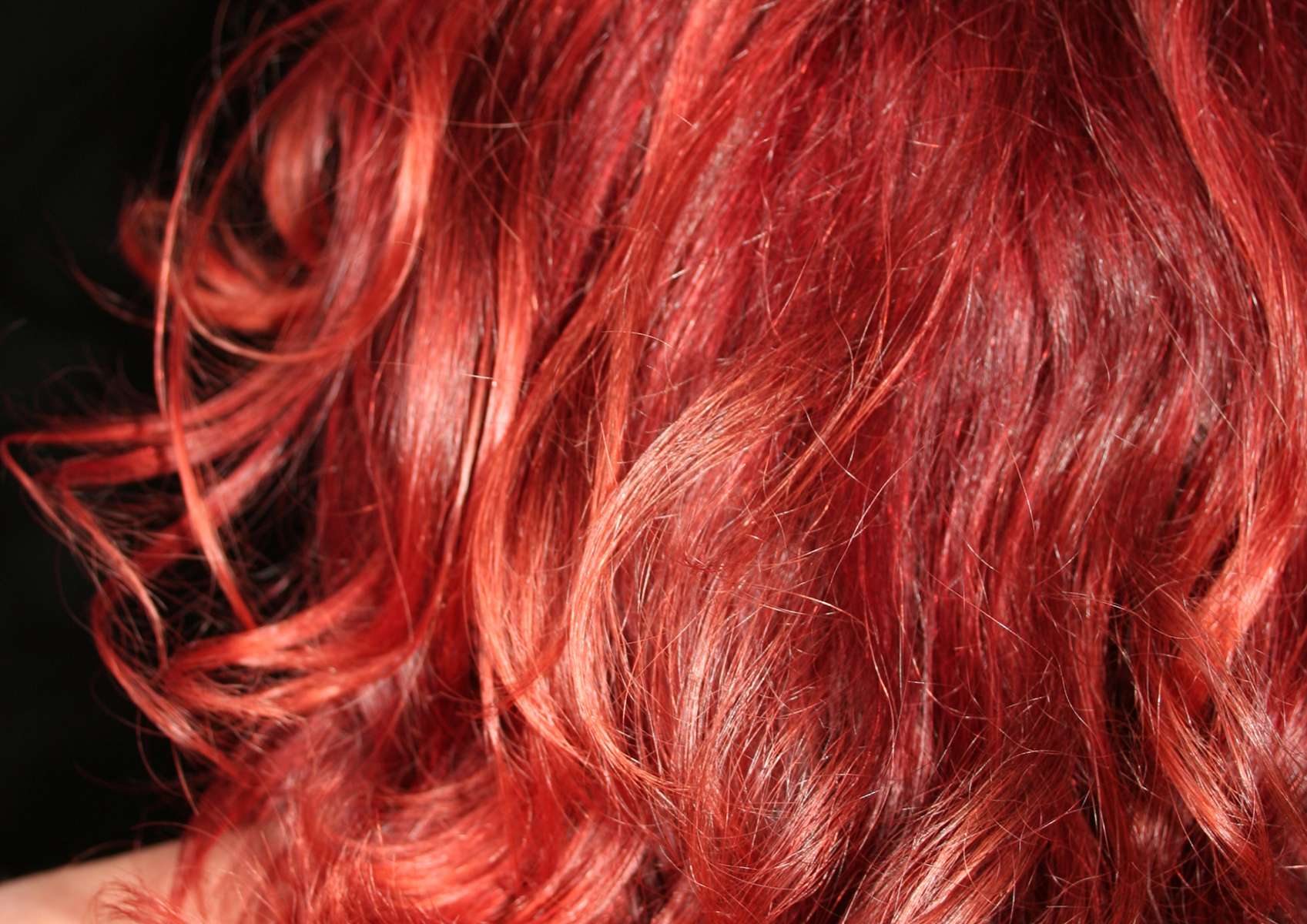 Cheveux acajou femme