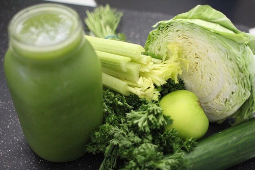 green vegetable juice