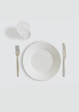 jeûner, assiette, vide