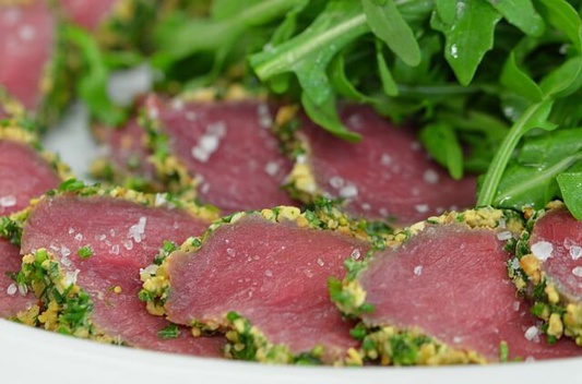 meat, raw, carpaccio