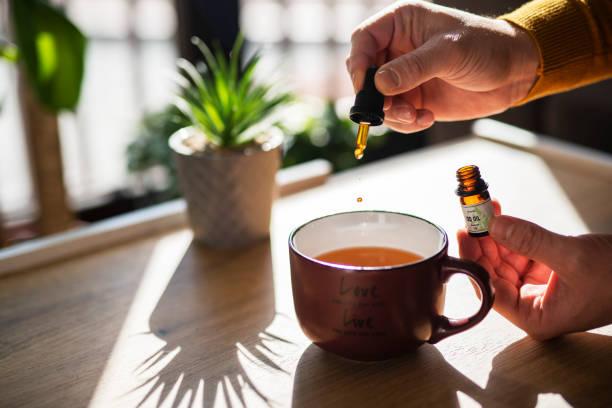 Essential oil in tea
