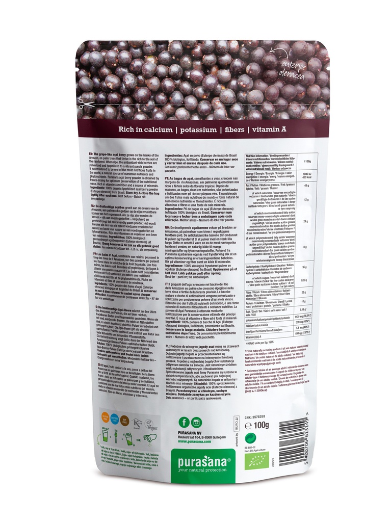 Poudre de baies d´acai BIO