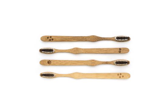 Brosses à dents en Bambou (Pack de 4) - Bio