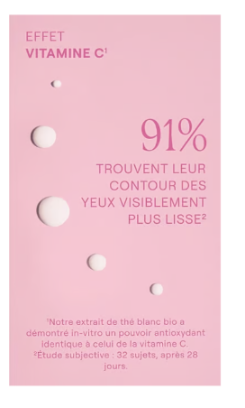 Contour des yeux lissant rose musquée & thé blanc