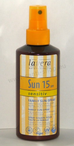 Spray solaire pour toute la famille SPF 15 - tous types de peau