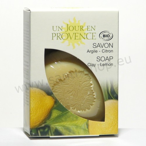 Savon végétal : Argile & Citron - Peau grasse