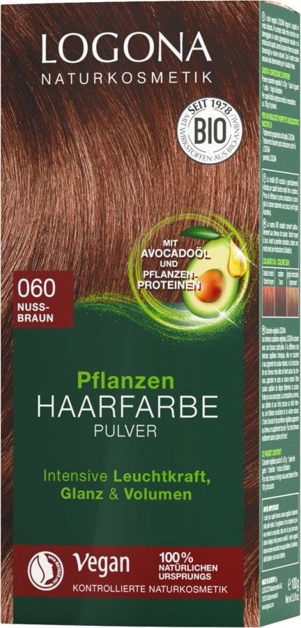 Plantaardige Haarverf 060 Notenbruin-Kastanje