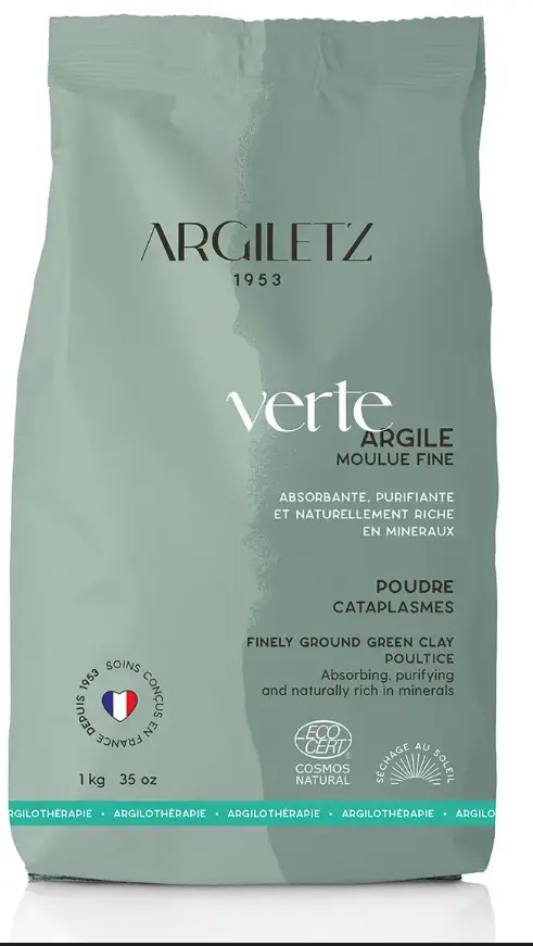 Argile Verte moulue fine