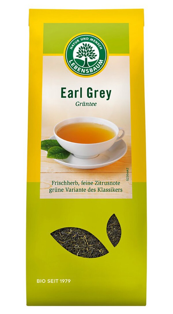 Earl Grey green tea, aromatised - organic