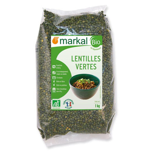 Lentilles vertes Anicia - bio