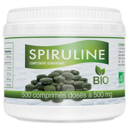 Spirulina tablets (500mg) - organic