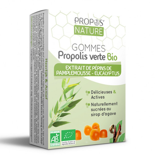 Propolis (groen) gommen, grapefruitpittenextract, Eucalyptus - bio