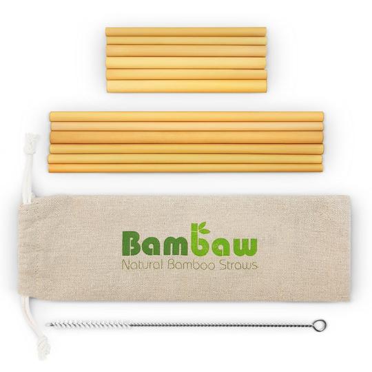 Herbruikbare Bamboe rietjes - Bio