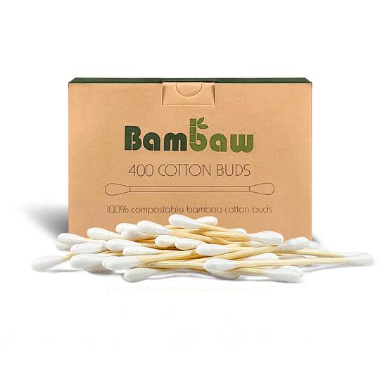 Bamboe wattenstaafjes - 400 stuks