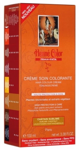 Henné Color Premium Châtain Lumineux - Crème colorante