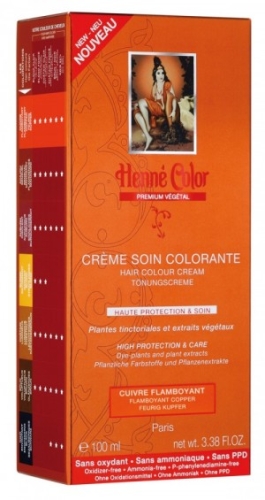 Henné Color Premium Flammendes Kupfer - Färbecreme