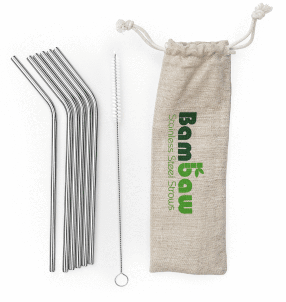 Stainless Steel Straw (Pack of 6)