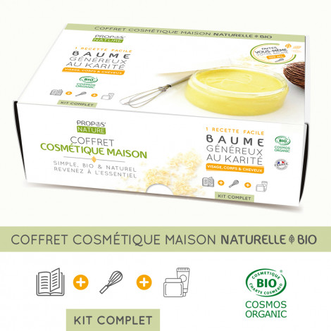 Homemade Cosmetic Set, Shea Butter Balm - Organic
