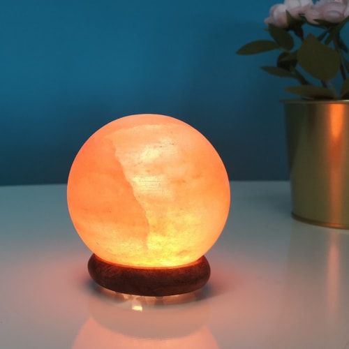 Himalaya-Salzkristall USB-Lampe - Sphäre