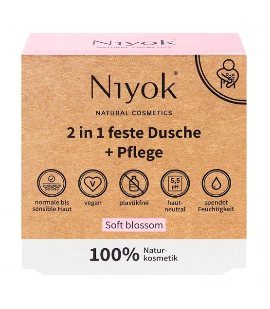 2in1 Solid Duschpflege - Soft Blossom - bio