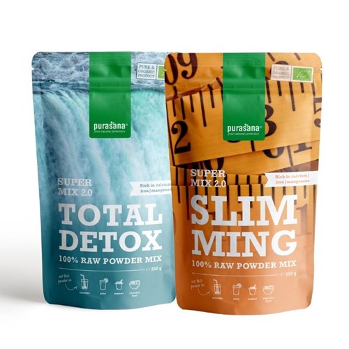 Detox and Slimming Pack - Slimming mix + Total detox - organic