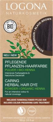Pflanzenhaarfarbe Kaffeebraun