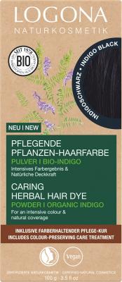 Pflanzenhaarfarbe Indigoschwarz