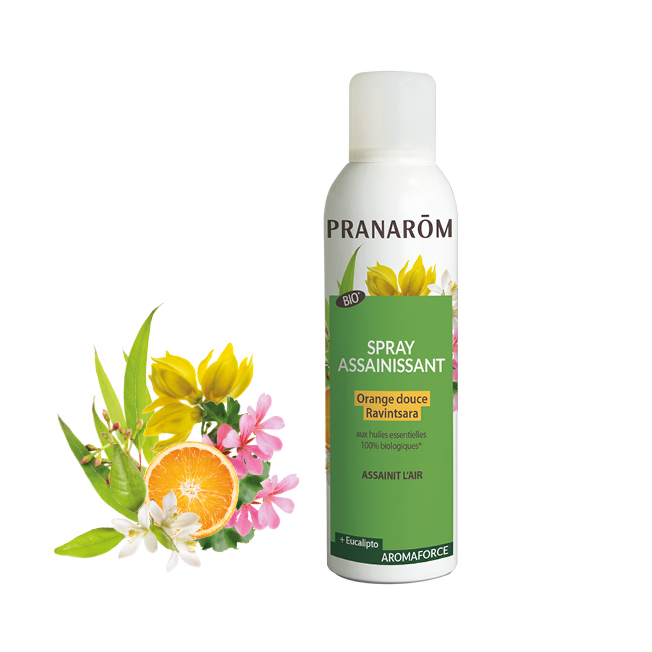 Spray assainissant - Orange douce - Ravintsara - 150 ml