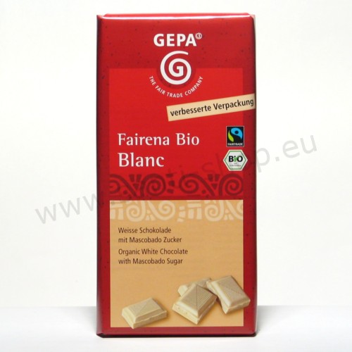 Chocolat Fairena Bio Blanc - Fairtrade