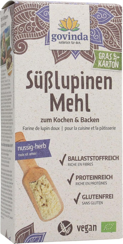 Mehl aus süßen Lupinen