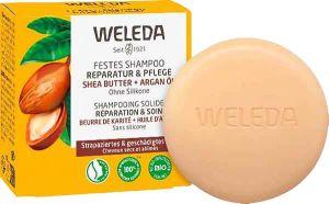 Herstellende vaste shampoo