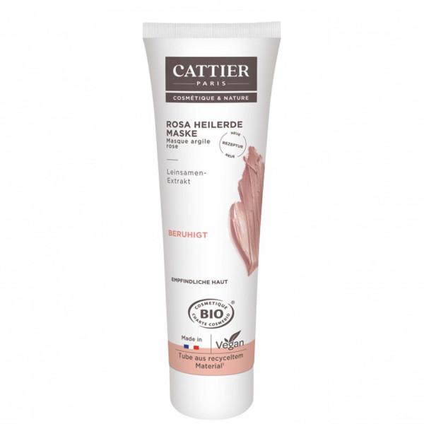 Maske mit rosa Tonerde