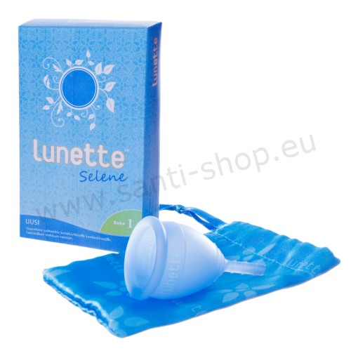 Menstruatiecup Lunette Blue (maat 1)