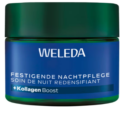 Redensifying night care with blue gentian and edelweiss