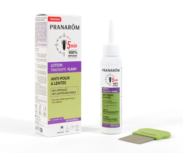 Lotion traitante flash anti-poux et lentes