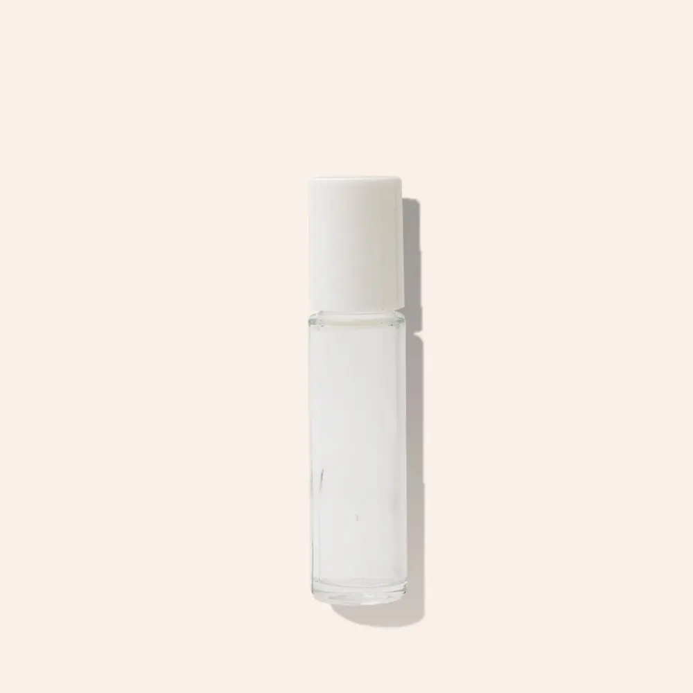Transparante glazen roll-on fles