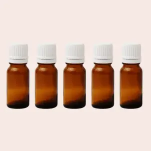 5 flacons en verre comptes-gouttes 10 ML