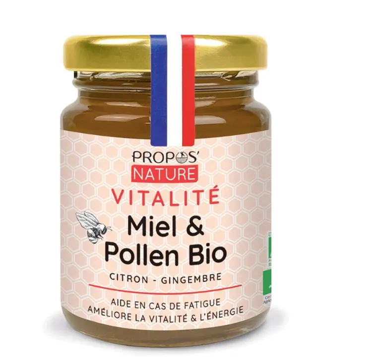 Miel pollen & gingembre - Mélange Vitalité 