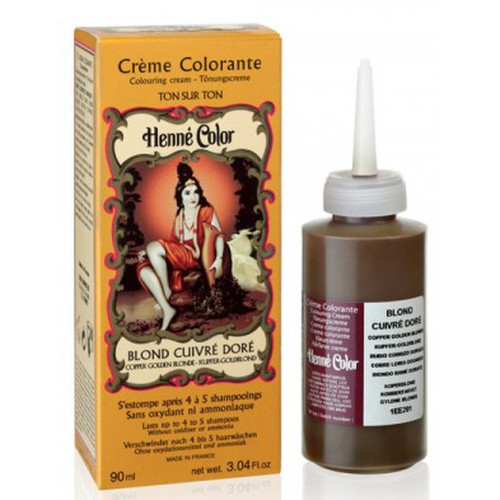 [NJ017] Crème colorante Blond cuivré doré (Henné Color)
