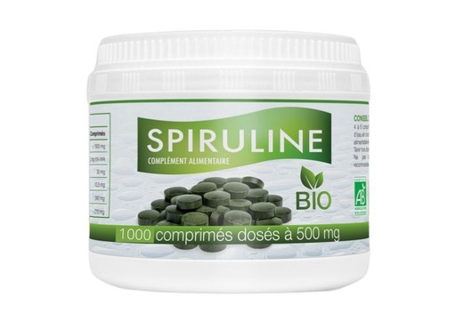 [GH014] Spiruline en comprimés (500 mg) - bio