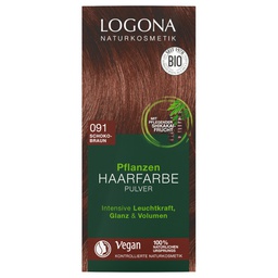 [LG093] Pflanzen-Haarfarbe Pulver 091 Schokobraun