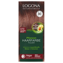 [LG083] Pflanzen-Haarfarbe Pulver 070 Kastanienbraun