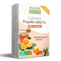 [PN011] Propolis (green) Gummies, Honey Orange - organic