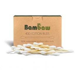[BM002] Wattestäbchen aus Bambus - 400 Stück