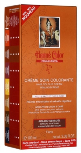 [NJ023] Henné Color Premium Mahagoni - Färbecreme