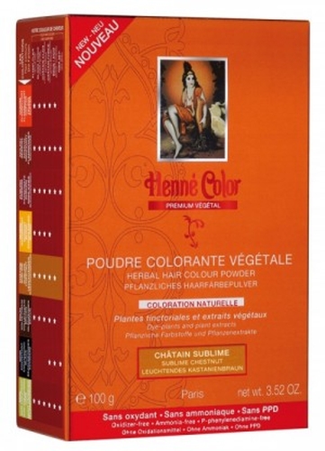 [NJ034] Henné Color Premium Kastanie Sublime- Färbepulver