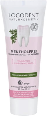 [LG159] Gel-Zahnpasta romarin &amp; herbes ohne Menthol bio